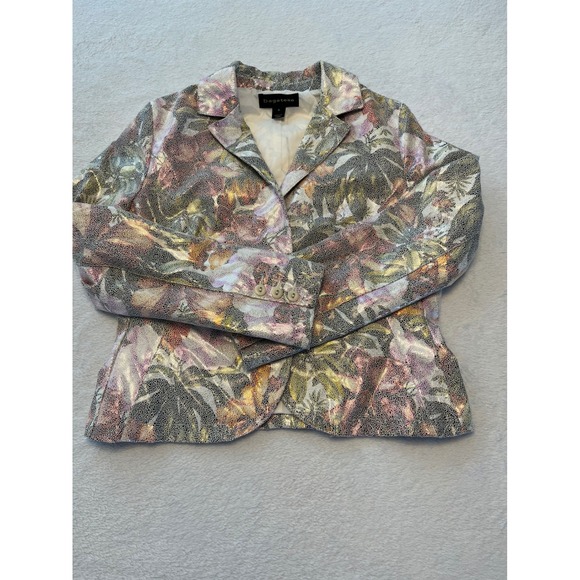 bagatelle Jackets & Blazers - Bagatelle Women's Metallic Floral Blazer Jacket Size M
